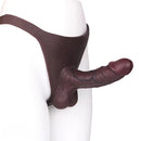 7.48in Hollow Strap on Silicone Soft Dildo Panty For Manual Climax Toy