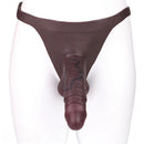 7.48in Hollow Strap on Silicone Soft Dildo Panty For Manual Climax Toy