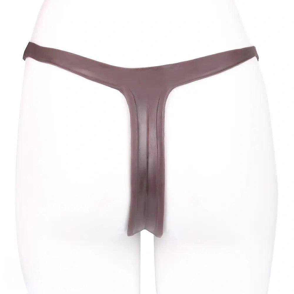 7.48in Hollow Strap on Silicone Soft Dildo Panty For Manual Climax Toy