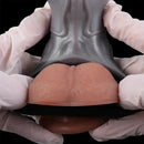 7.48in Horse Cock Silicone Sleeve Soft Leather Armor Style Hollow Sleeve