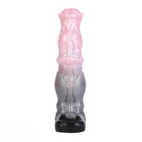 7.48in Horse Cock Silicone Sleeve Soft Leather Armor Style Hollow Sleeve