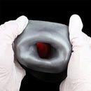 7.48in Horse Cock Silicone Sleeve Soft Leather Armor Style Hollow Sleeve