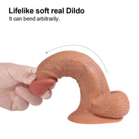 7.48in Lifelike Double Soft Real Feeling Dildo Sex Toy For Female