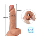 7.48in Lifelike Double Soft Real Feeling Dildo Sex Toy For Female