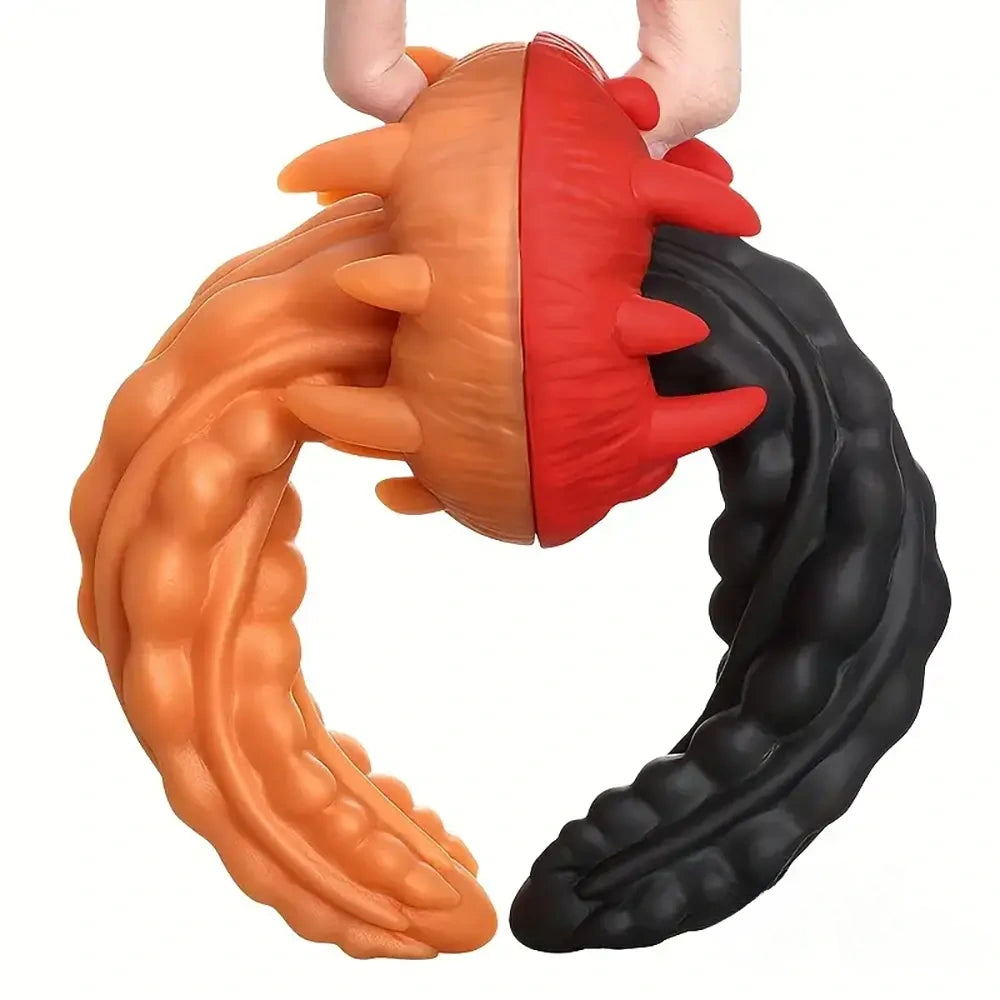 7.48in Lifelike Silicone Soft Jellyfish Monster Dildo For Anal Expansion