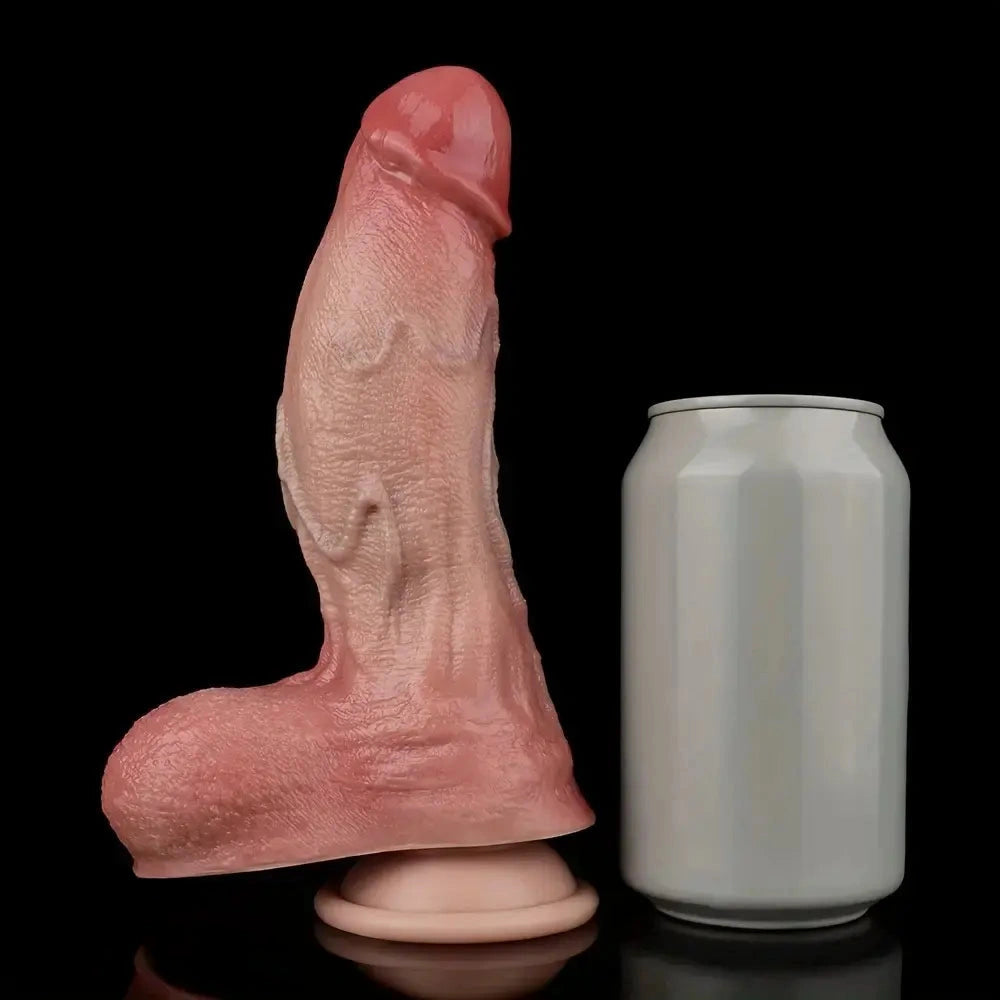 7.48in Liquid Dual Density Silicone Realistic Penis Female Masturbation Dildo