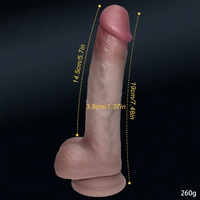 7.48in Liquid Silicone Soft Super Realistic Dildo Female Masturbator