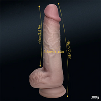 7.48in Liquid Silicone Soft Super Realistic Dildo Masturbation For Women