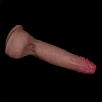 7.48in Liquid Silicone Uncut Real Soft Dildo Adult Toy For Sex Orgasm