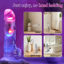 7.48in Luminous Dildo Vibrator With Suction Cup For Women Pleasure