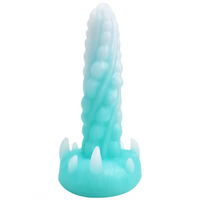 7.48in Luminous Fantasy Silicone Soft Penis Dildo With Spiked Texture
