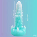7.48in Luminous Fantasy Silicone Soft Penis Dildo With Spiked Texture