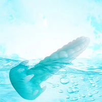 7.48in Luminous Fantasy Silicone Soft Penis Dildo With Spiked Texture