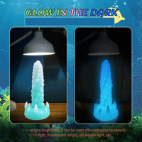 7.48in Luminous Fantasy Silicone Soft Penis Dildo With Spiked Texture