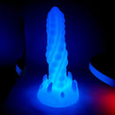 7.48in Luminous Fantasy Silicone Soft Penis Dildo With Spiked Texture