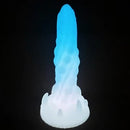 7.48in Luminous Fantasy Silicone Soft Penis Dildo With Spiked Texture