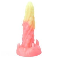 7.48in Luminous Fantasy Silicone Soft Penis Dildo With Spiked Texture