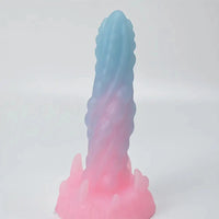 7.48in Luminous Fantasy Silicone Soft Penis Dildo With Spiked Texture