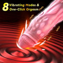 7.48in Monster Dragon Vibrating Pleasure Fantasy One-Click Orgasm Dildo