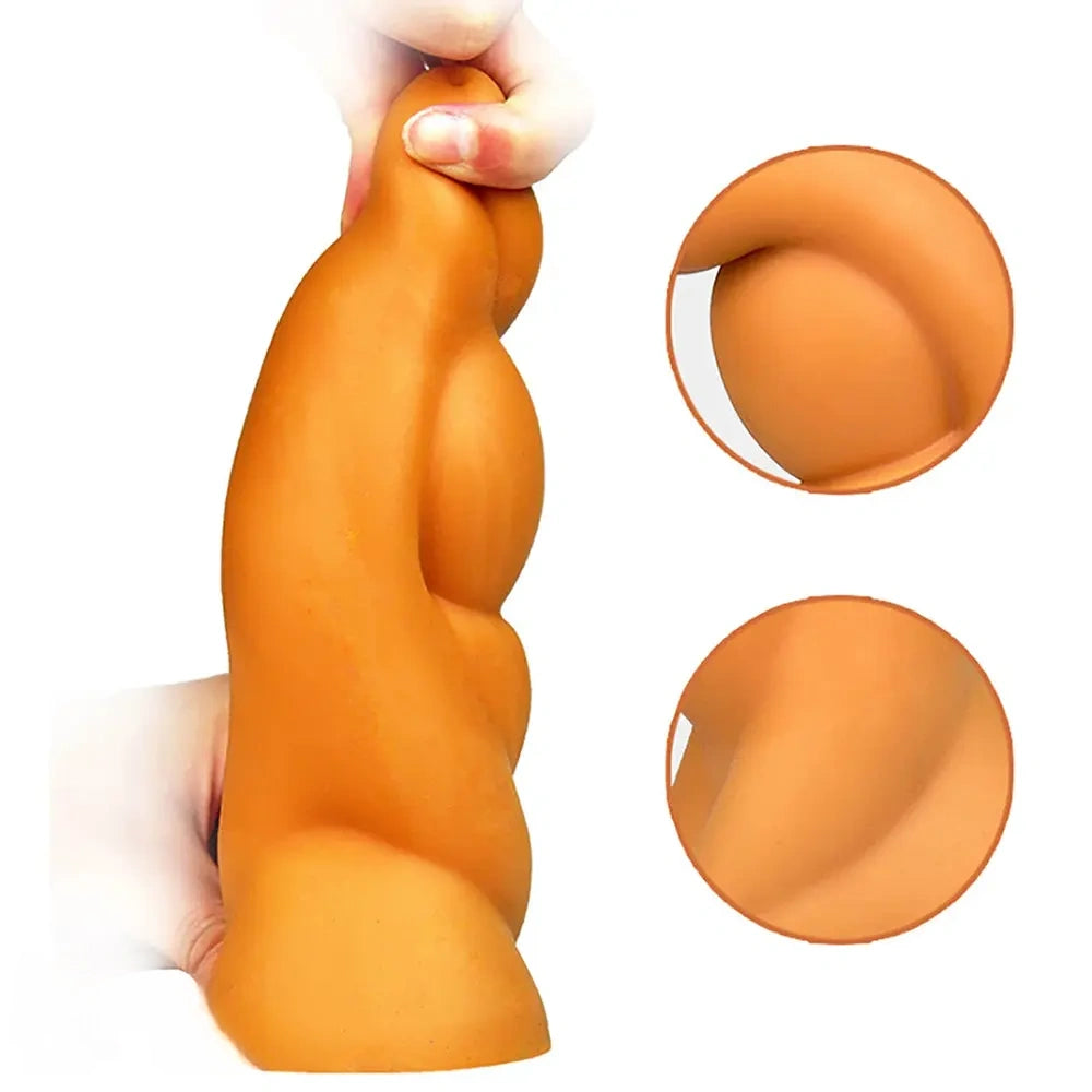 7.48in Monster Silicone Soft Female Anal Plug Dilator Thumb Dildo