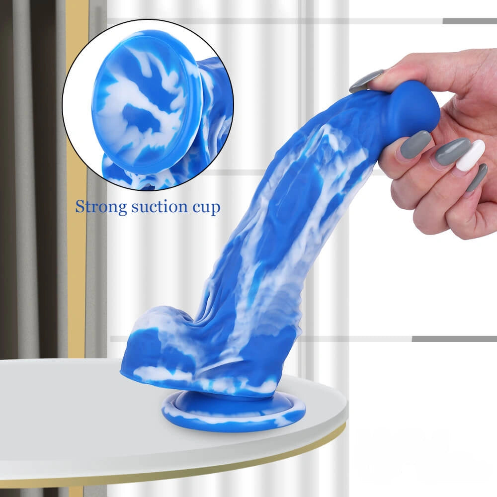7.48in Multiple Colors Silicone Dildo For Women Vagina Sex