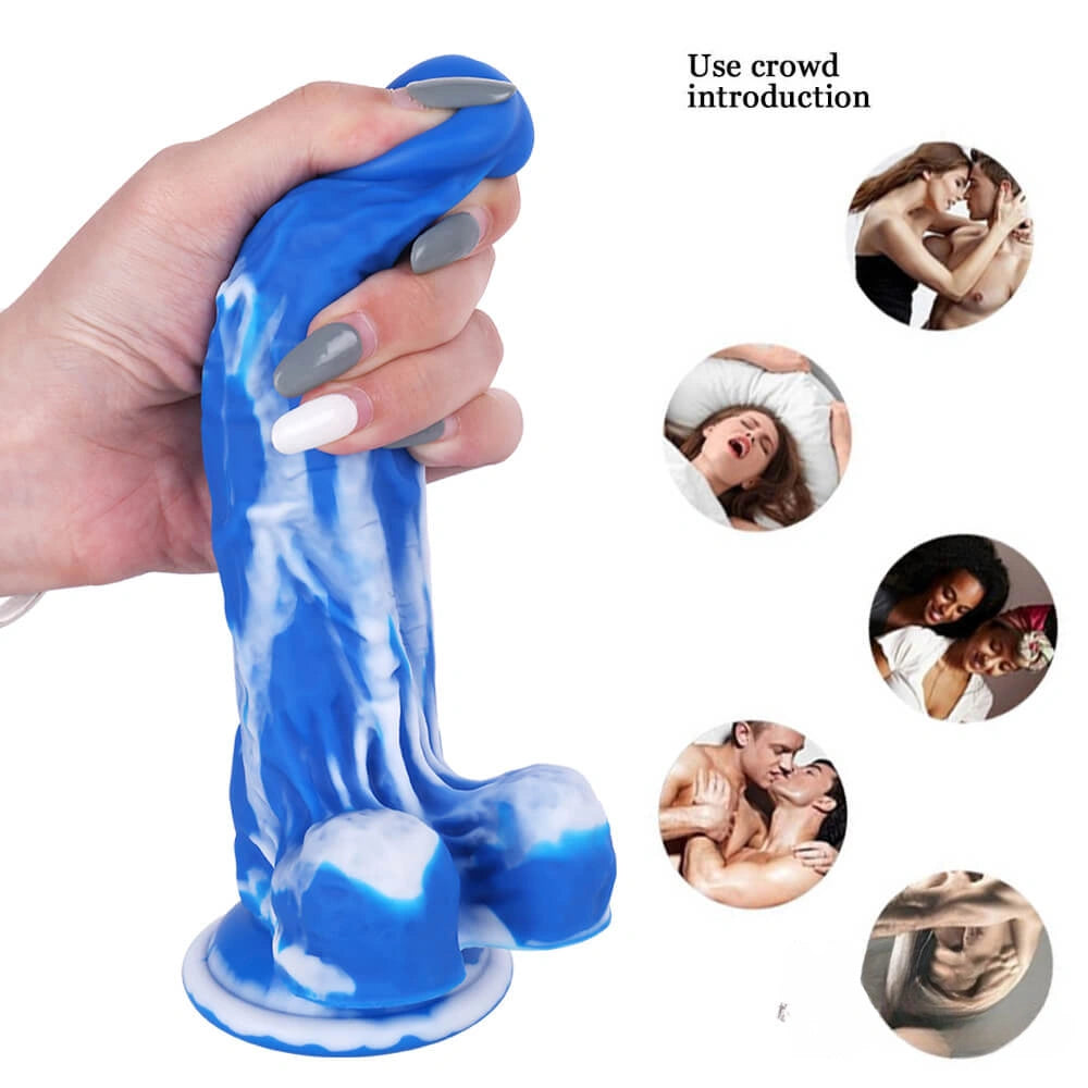 7.48in Multiple Colors Silicone Dildo For Women Vagina Sex