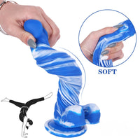 7.48in Multiple Colors Silicone Dildo For Women Vagina Sex