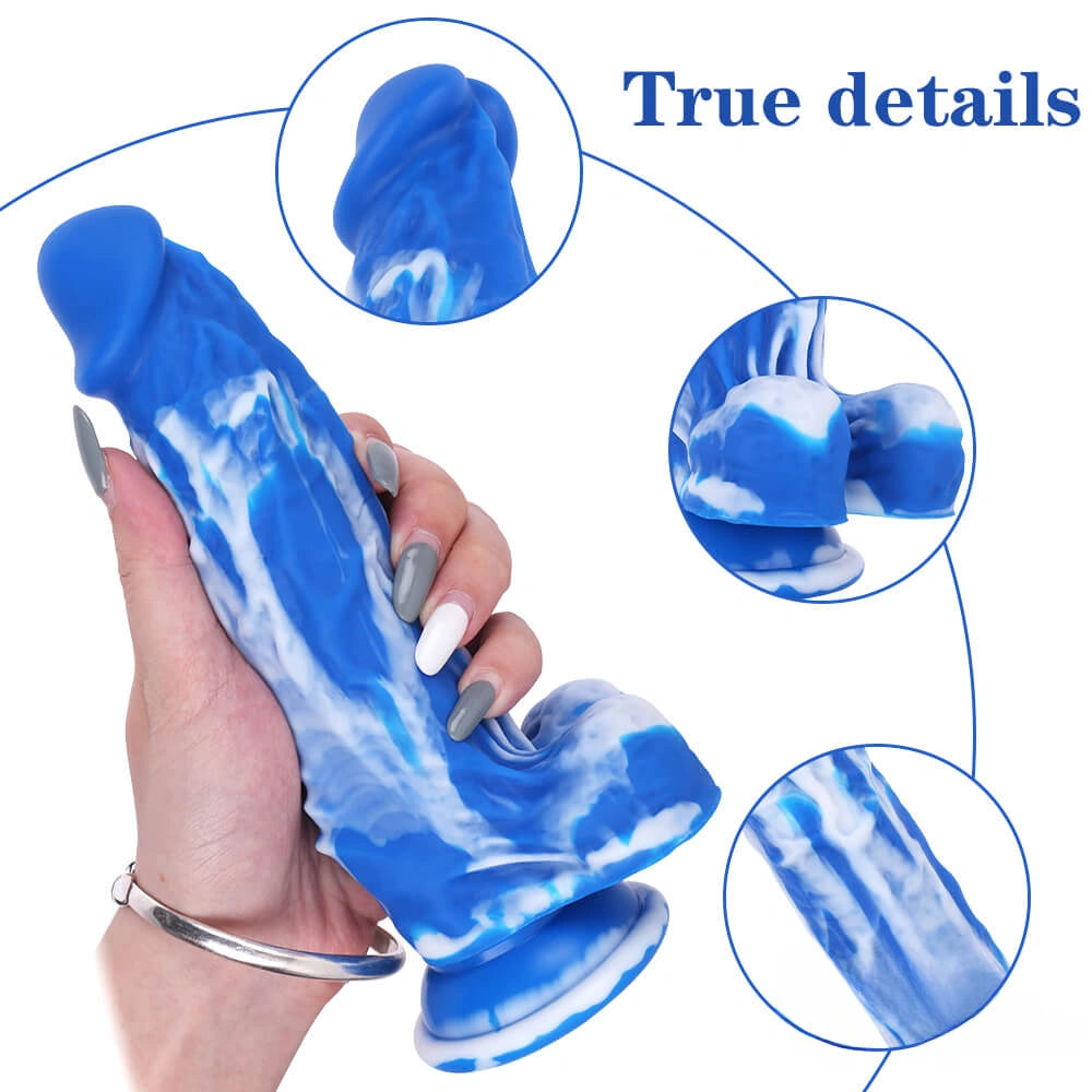 7.48in Multiple Colors Silicone Dildo For Women Vagina Sex