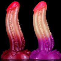 7.48in New Style Silicone Makeup Odd Fantasy Lifelike Dildo For Orgasm