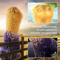 7.48in Novelty Sheep-Shaped Animal Male Receptacle Flexible Dildo