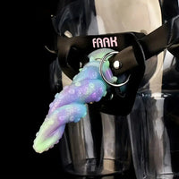 7.48in Octopus Tentacle Monster Soft Silicone Anal Luminous Fantasy Dildo