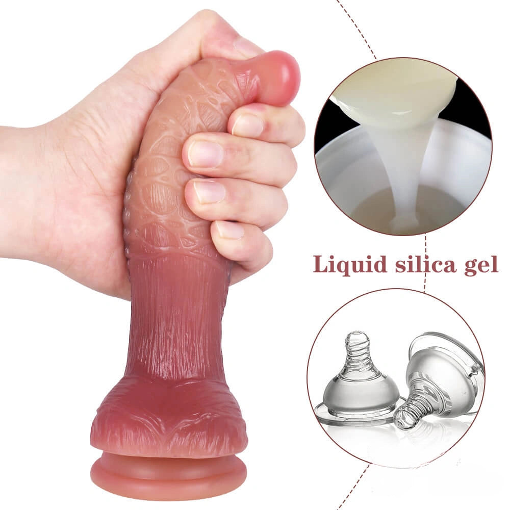 7.48in Oily Design Animal With Blue Veins Weird Sex Toy