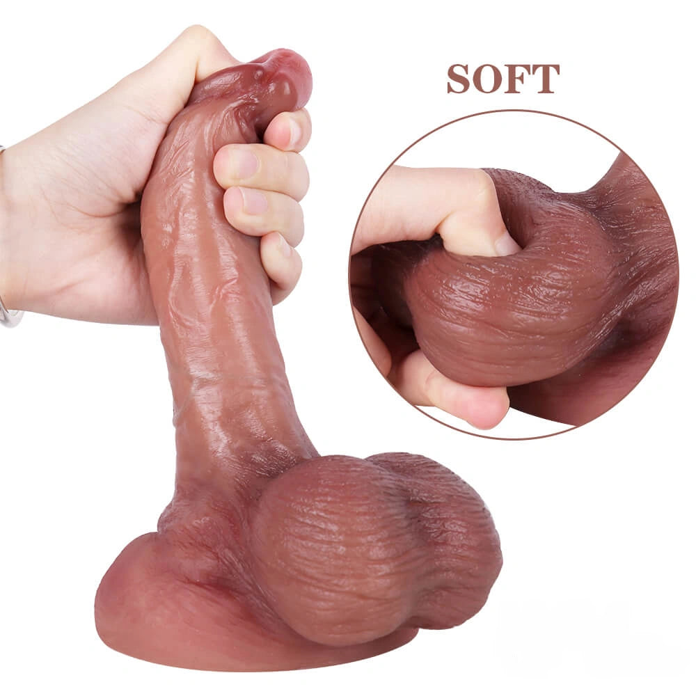 7.48in Oily Workmanship Dildo Sex Toy With Blue Veins