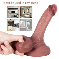 7.48in Oily Workmanship Dildo Sex Toy With Blue Veins