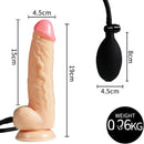 7.48in Real Full Feeling Inflatable Dildo For Anus Masturbation