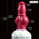 7.48in Real Monster Knot Silicone Soft Dildo For Women Men G Spot Sex