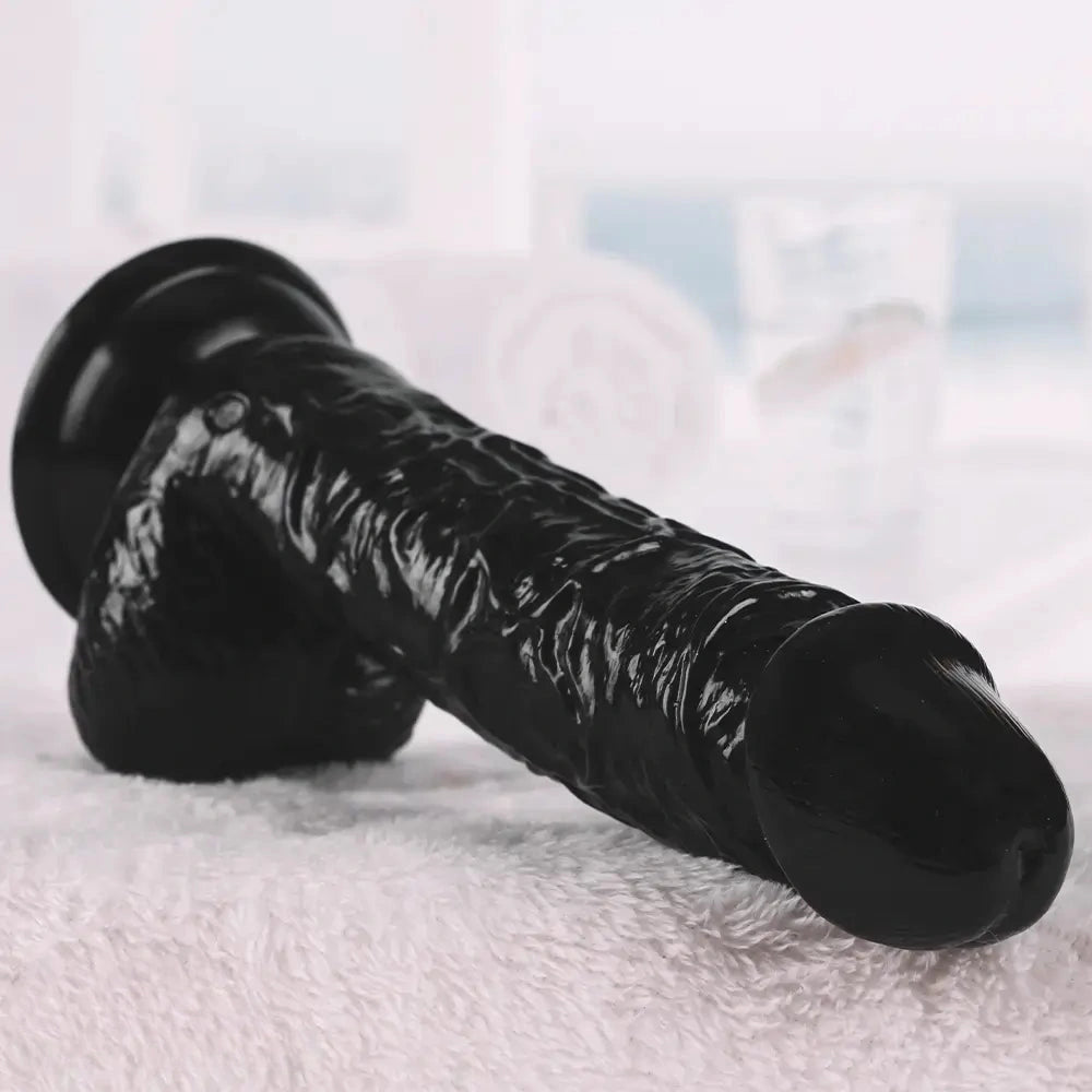 7.48in Real PVC Skin Feeling Dildo Sex Toy For Women Penis Suction Cup