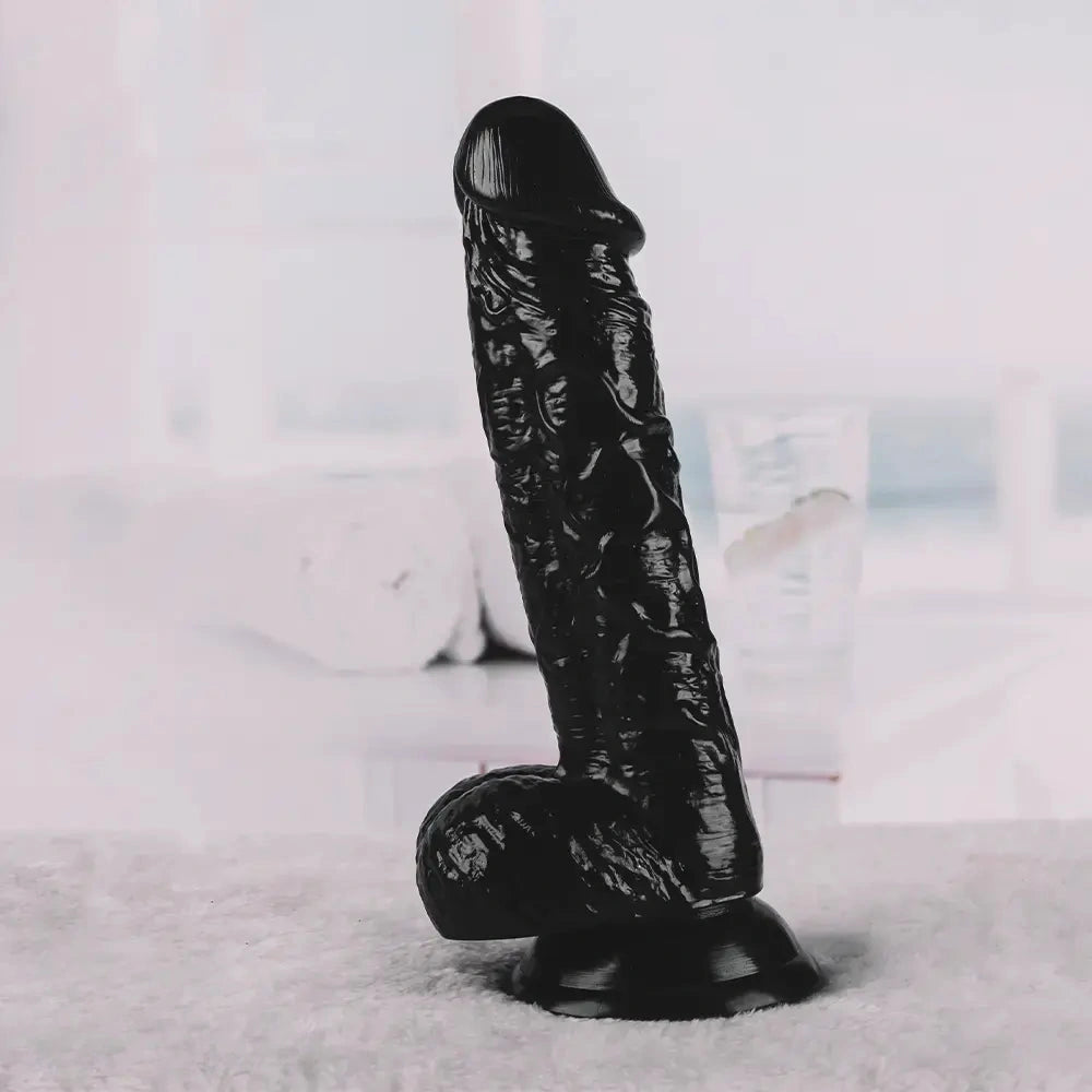 7.48in Real PVC Skin Feeling Dildo Sex Toy For Women Penis Suction Cup