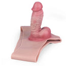 7.48in Real Skin Cock Sleeve Hollow Sleeve Cock Strap on Dildo For Love
