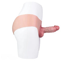 7.48in Real Skin Cock Sleeve Hollow Sleeve Cock Strap on Dildo For Love