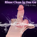 7.48in Real Skin Cock Sleeve Hollow Sleeve Cock Strap on Dildo For Love