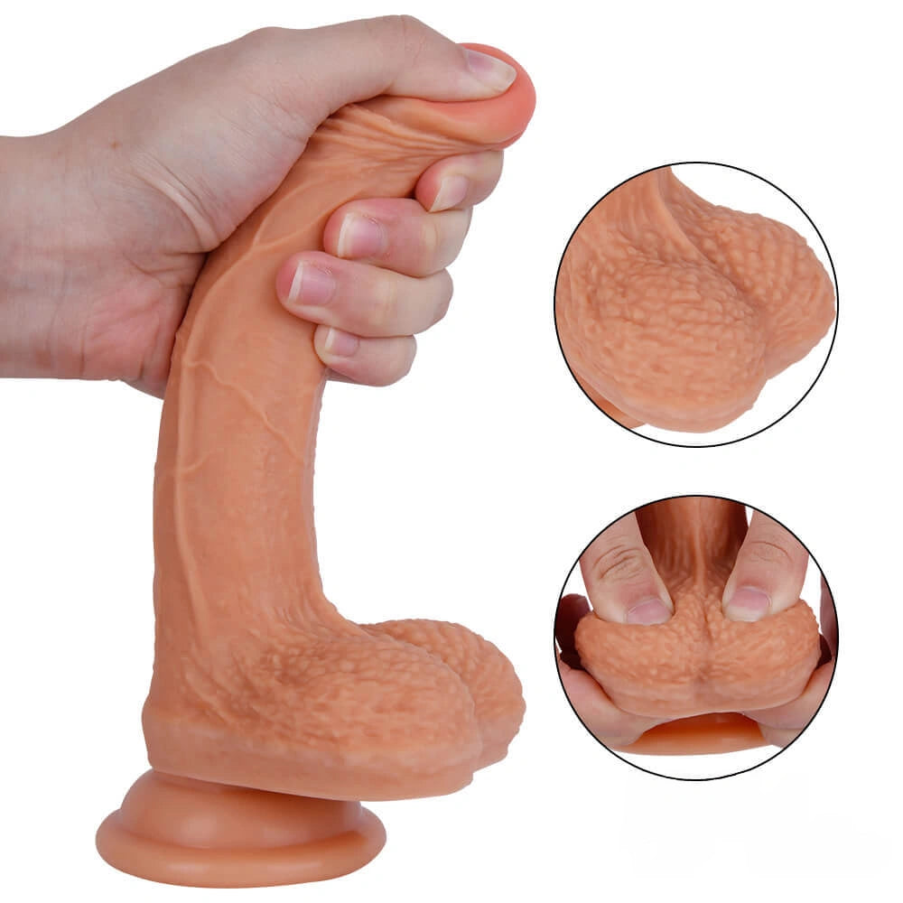 7.48in Realistic Dildo Big Cock Anal Vaginal Sex Toy For Females