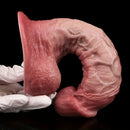 7.48in Realistic Double-layer Silicone Lifelike Light Beige Texture Dildo