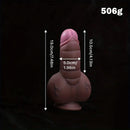 7.48in Realistic Fantasy Penis Liquid Silicone Soft Odd Cock Thick Dildo