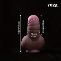 7.48in Realistic Fantasy Penis Liquid Silicone Soft Odd Cock Thick Dildo