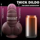 7.48in Realistic Fantasy Penis Liquid Silicone Soft Odd Cock Thick Dildo