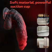 7.48in Realistic Liquid Silicone Beginner Friendly Male Female Soft Dildo