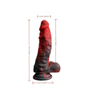 7.48in Realistic Liquid Silicone Beginner Friendly Male Female Soft Dildo