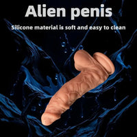 7.48in Realistic Liquid Silicone Beginner Friendly Male Female Soft Dildo