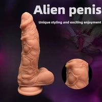 7.48in Realistic Liquid Silicone Beginner Friendly Male Female Soft Dildo